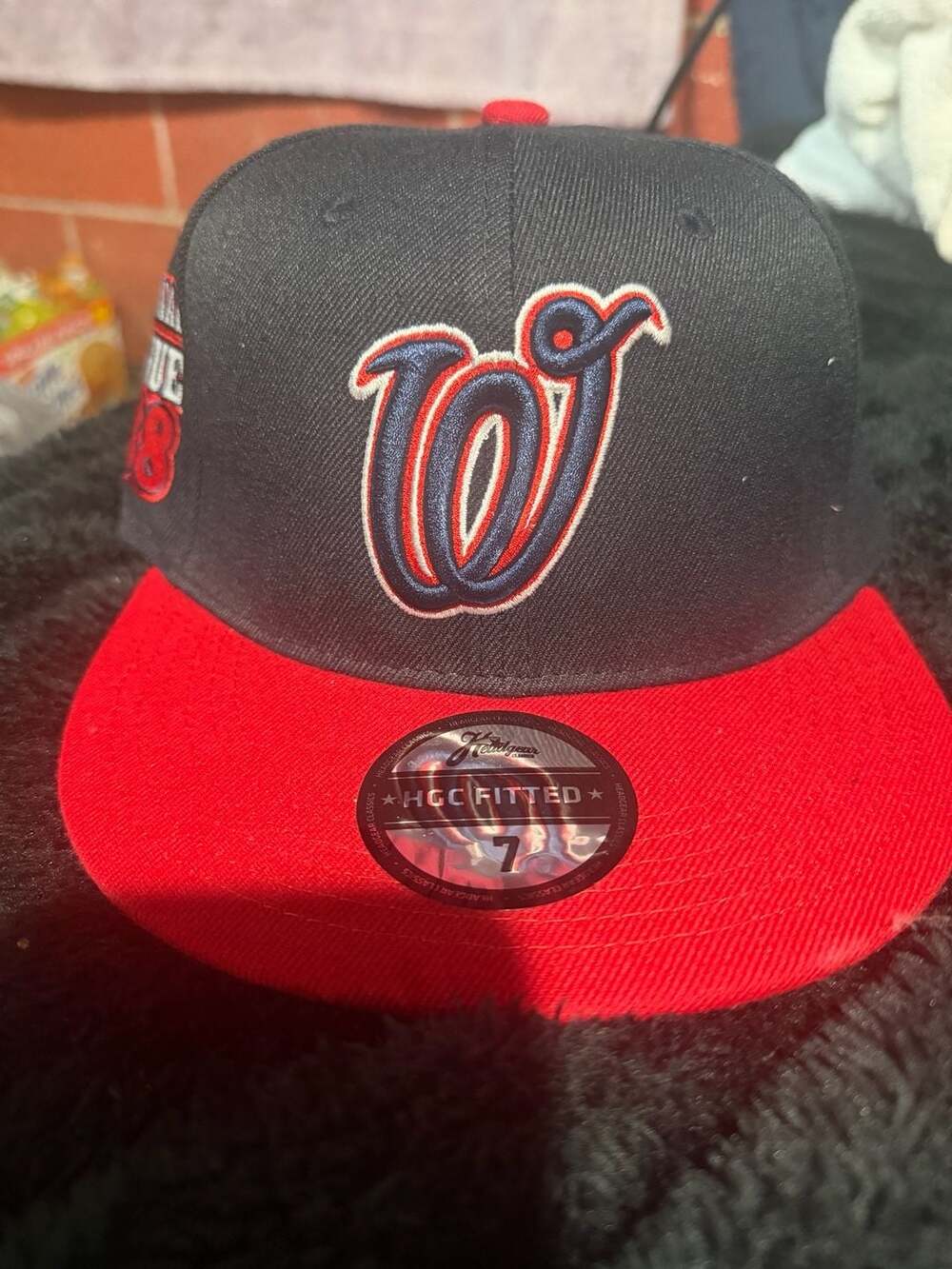 Headgear Classics Washington Black Senators 1938 Fitted Hat Size 7